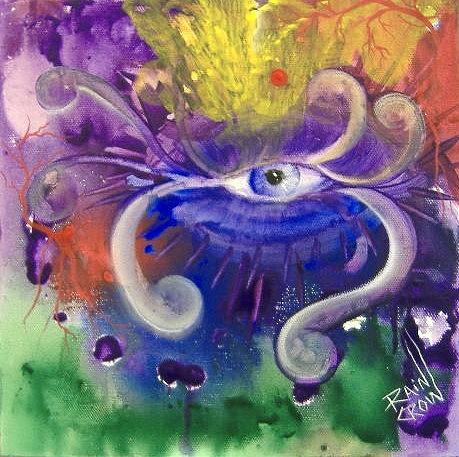 459x457 Wisdom Painting By Rain Crow - Wisdom Painting