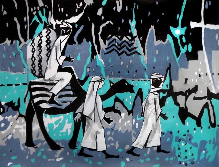 770x586 Saatchi Art The Arrival Of Three Wise Men Painting By Evgen Semenyuk - Wise Men Painting