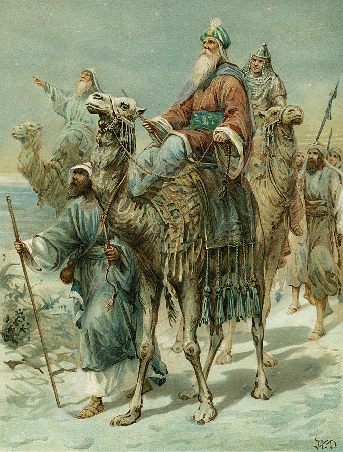 682x900 The Wise Men Seeking Jesus Painting By Ambrose Dudley - Wise Men Painting