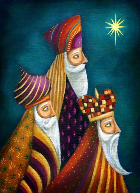 450x619 Correo Sara Adelaida - Wise Men Painting