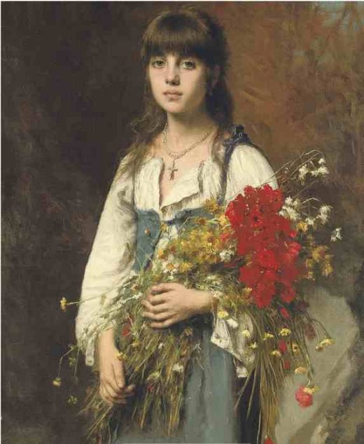 520x634 The Wise Woman Or White Witch Hubpages - Wise Woman Painting