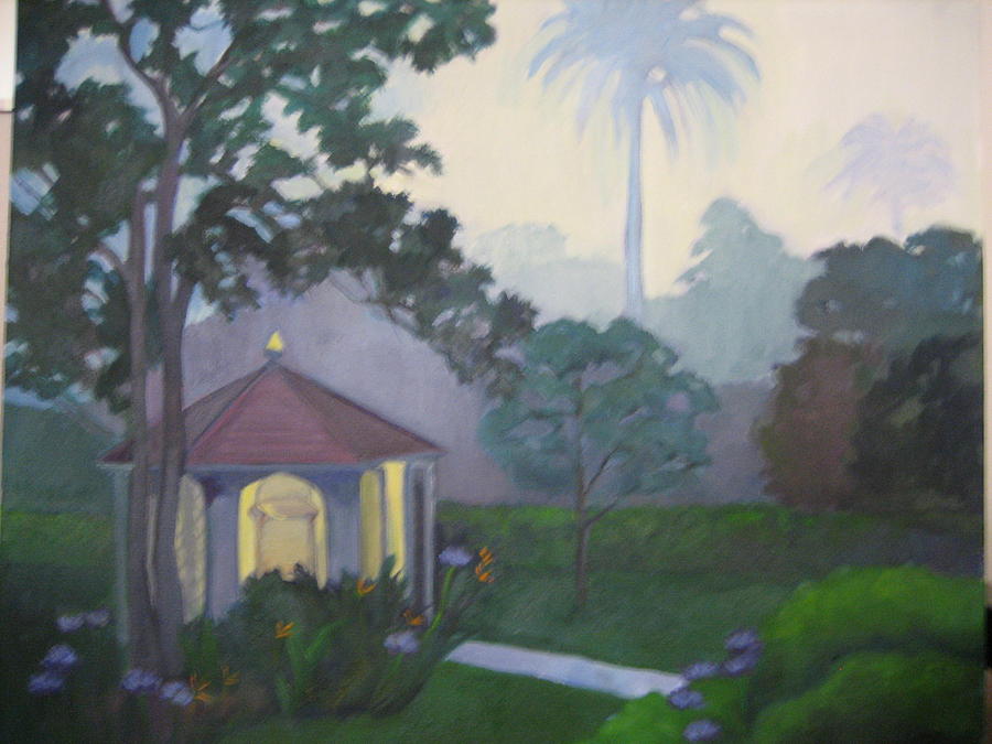 900x675 Master's Wishing Well Painting By D Marie Lamar - Wishing Well Painting