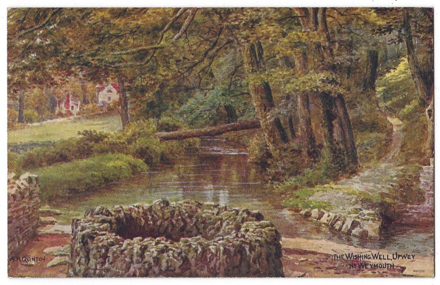 900x582 Upwey Wishing Well, Water Gardens And Tea Rooms - Wishing Well Painting