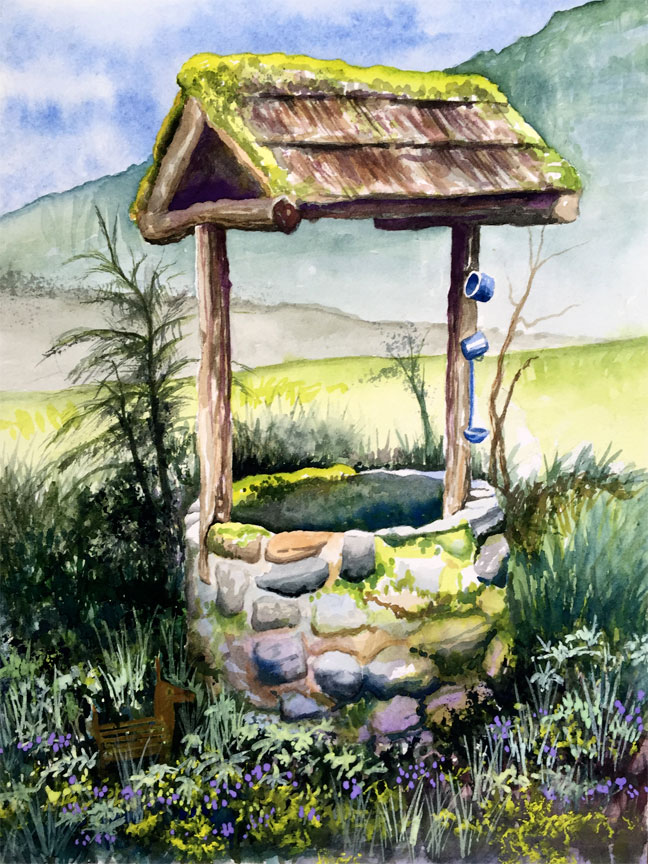 Wishing Well Painting at Explore collection of