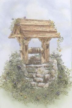 236x353 Wishing Well Painting - Wishing Well Painting