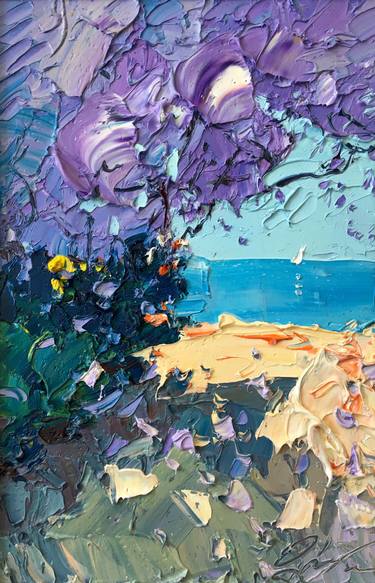 375x583 Wisteria Tree Paintings For Sale Saatchi Art - Wisteria Tree Painting