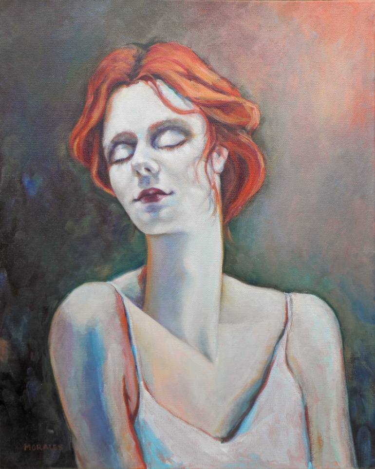 770x963 Saatchi Art Wistful Painting By Maria Morales - Wistful Painting