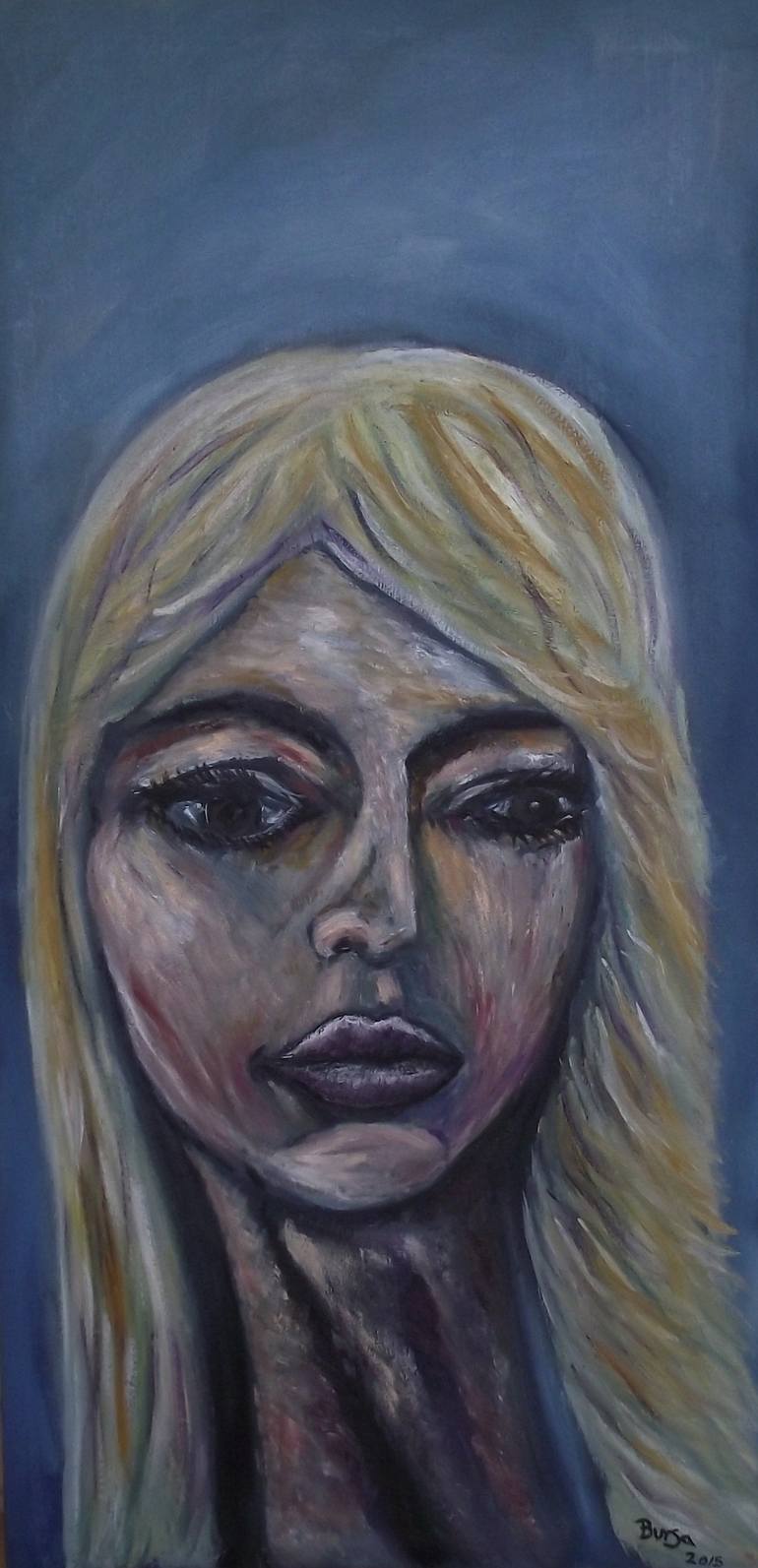 770x1593 Saatchi Art Wistful Painting By Milan Busarcevic - Wistful Painting