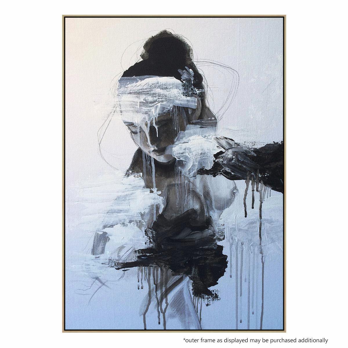 1200x1200 Wistful' Eye Catching Contemporary Portrait - Wistful Painting