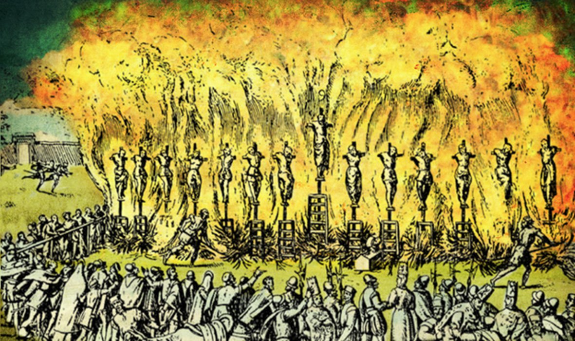 1181x700 Why Did The Spanish Inquisition Allow Some Witches To Stay Alive - Witch Burning Painting