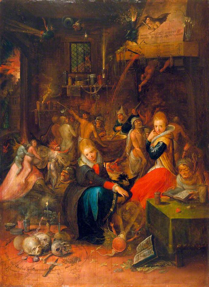 688x944 Witch Hunts Divine Folly Madame Pickwick Art Blog - Witch Burning Painting