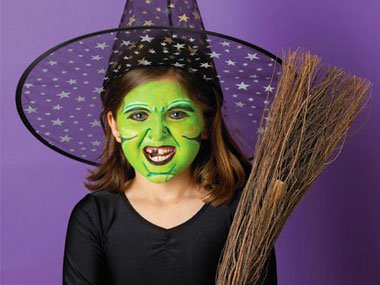 Witch Face Painting at PaintingValley.com | Explore collection of Witch ...