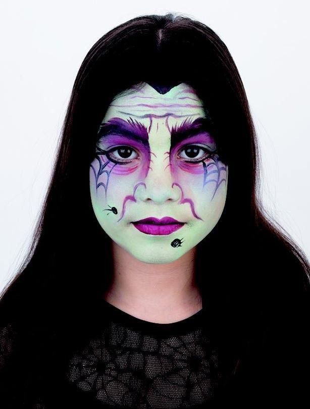 614x810 Wicked Witch Face Paint Wicked, Witch Face Paint - Witch Face Painting
