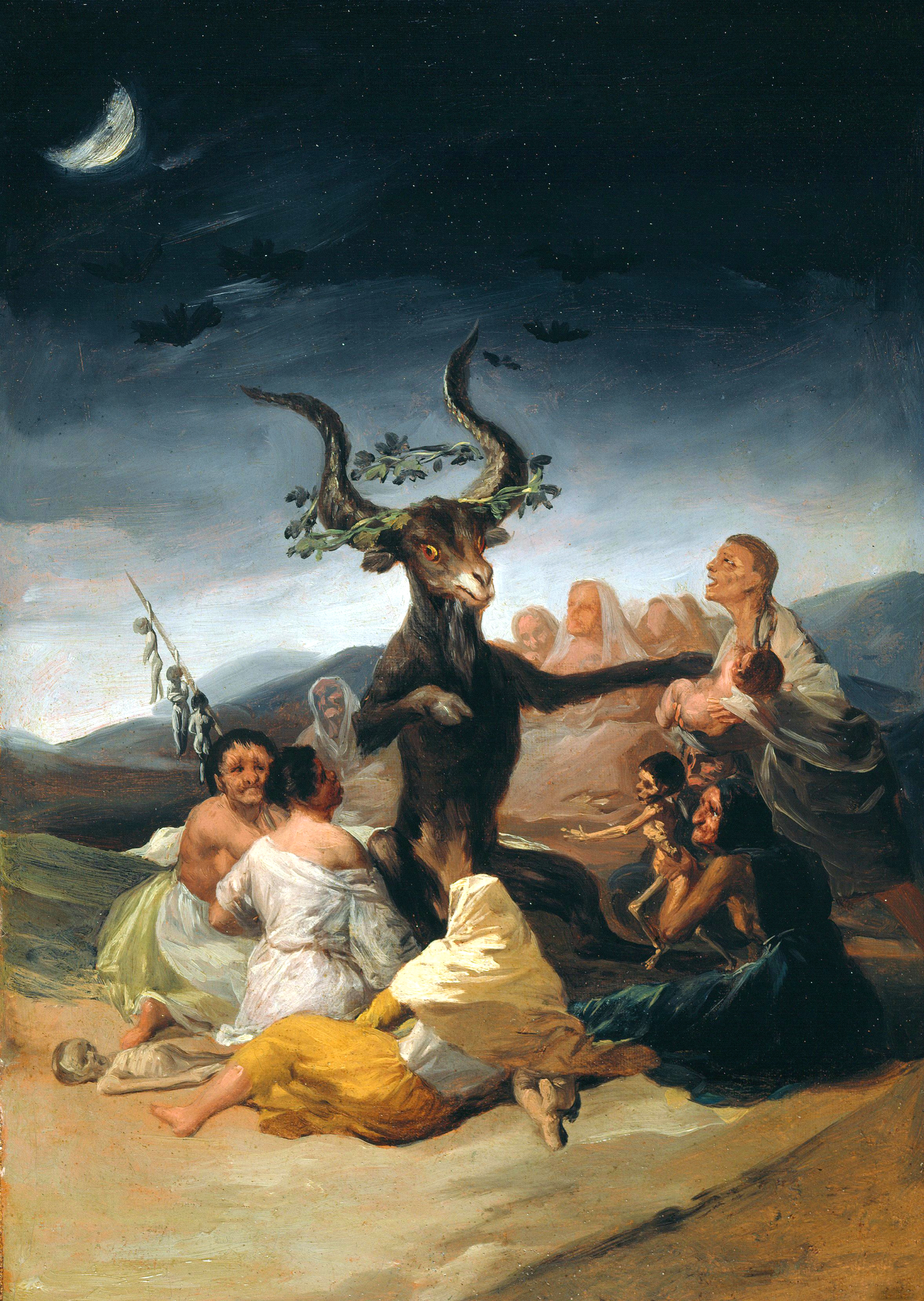 2354x3312 Witches' Sabbath (Goya, 1798) - Witch Painting