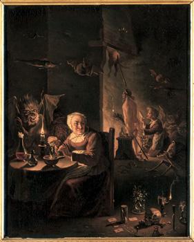 281x350 David Teniers - Witch Painting