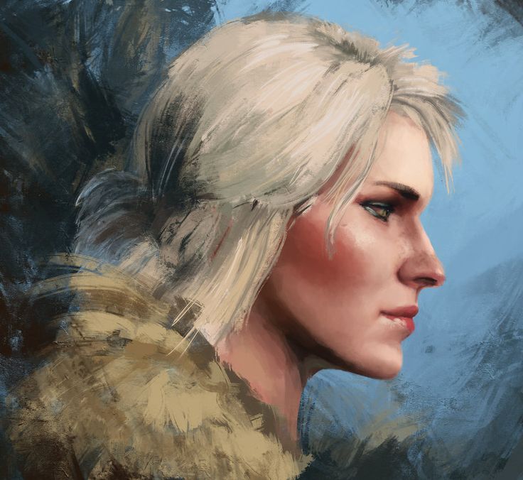 736x676 666 Best Witcher Images On Character Art, Character - Witcher 3 Ciri Painting