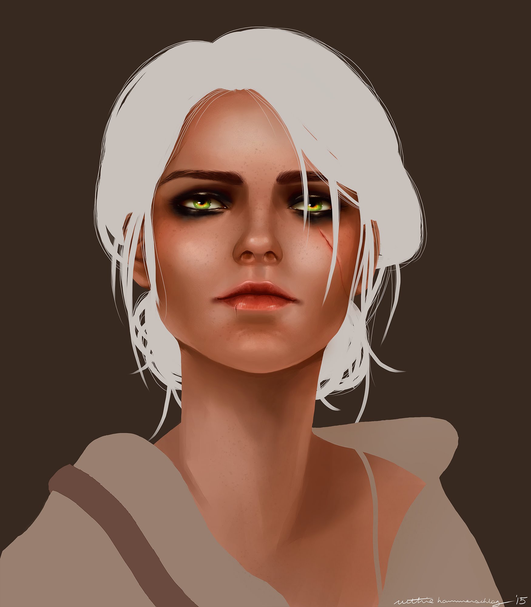 1750x2000 The Witcher 3 Ciri Painting - Witcher 3 Ciri Painting