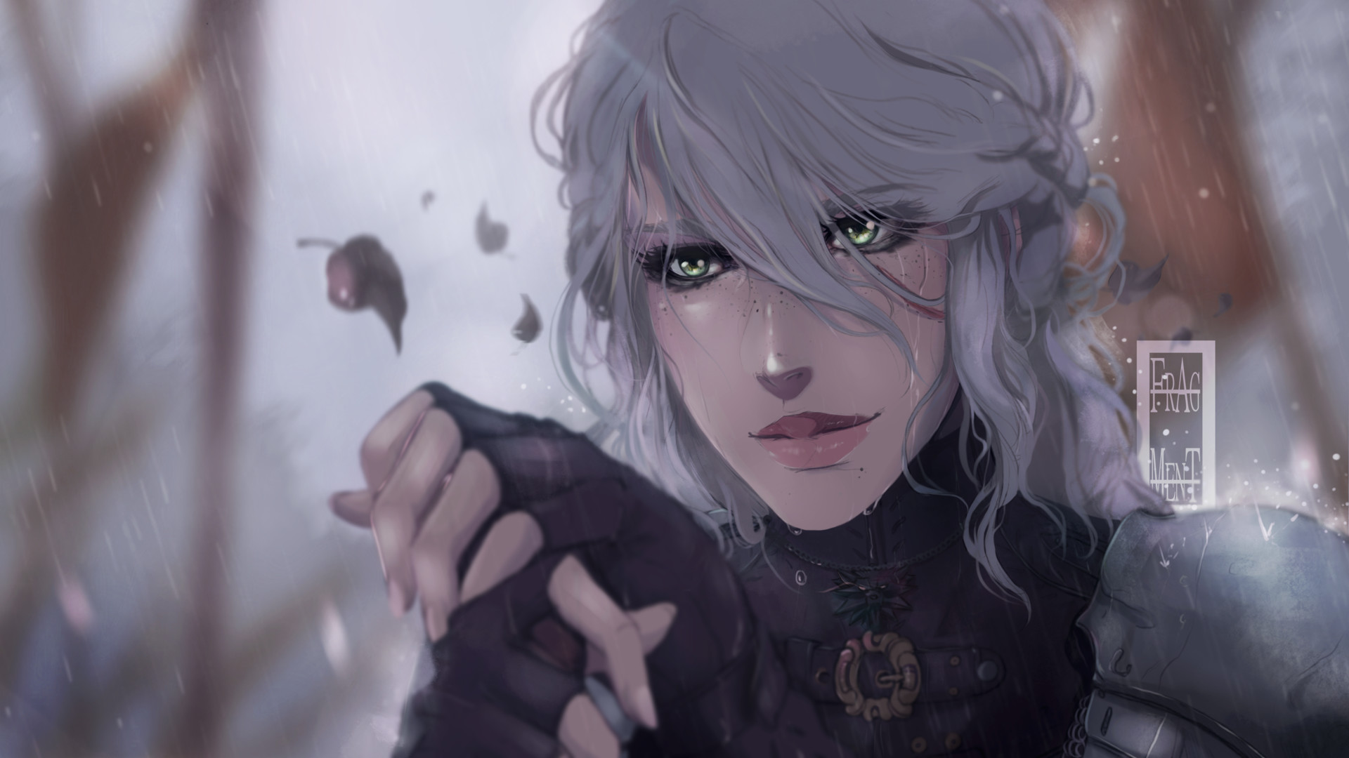 1920x1080 Artstation - Witcher 3 Ciri Painting