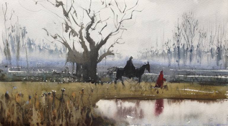 770x425 Saatchi Art The Witcher Painting By Zhu Laober - Witcher Painting