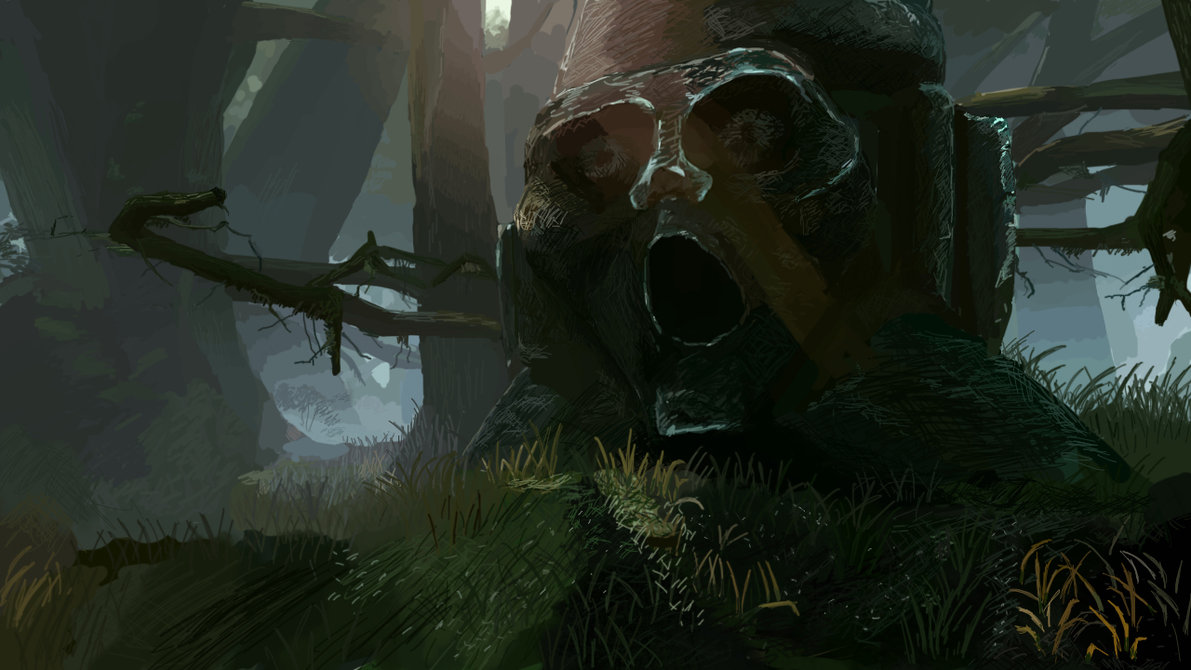 1191x670 The Witcher 2 Forest Painting By Seniorj - Witcher Painting