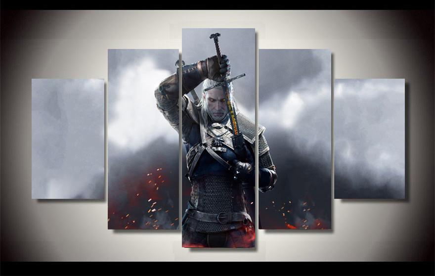 880x558 The Witcher 3 Painting - Witcher Painting