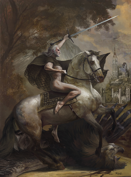 509x686 Image - Witcher Painting