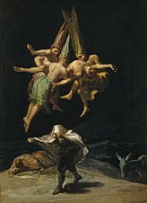 164x226 Witches' Sabbath (Goya, 1798) - Witches Sabbath Painting