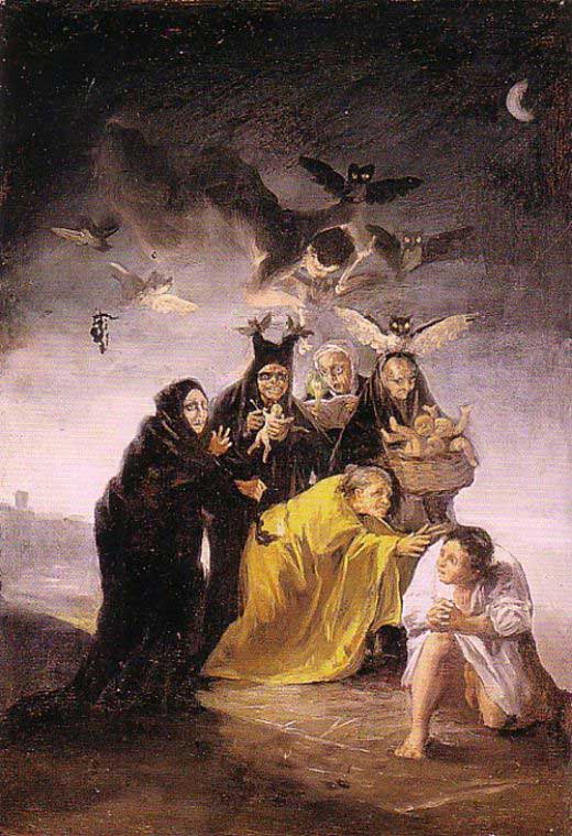 520x759 Franciso Goya Witches Sabbath Lines Amp Marks - Witches Sabbath Painting