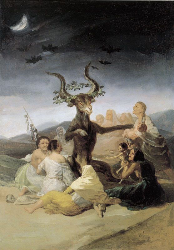 557x800 Francisco Goya - Witches Sabbath Painting