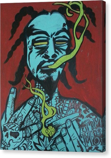 438x622 Wiz Khalifa Canvas Prints Fine Art America - Wiz Khalifa Painting
