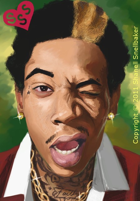 450x643 Wiz Khalifa Portrait By Jellyphotography2000 - Wiz Khalifa Painting