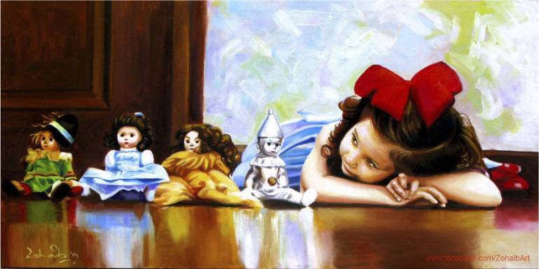 770x385 Saatchi Art Wizard Of Oz Painting By Zohaib Ahmed - Wizard Of Oz Painting