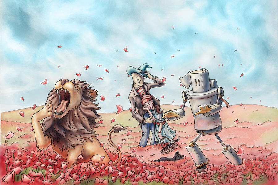 900x600 Wizard Of Oz - Wizard Of Oz Painting