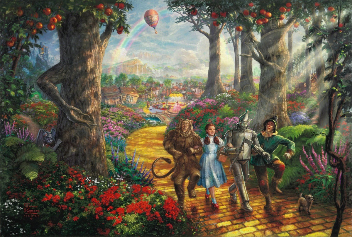 1200x809 Wizard Of Oz The Thomas Kinkade Company - Wizard Of Oz Painting