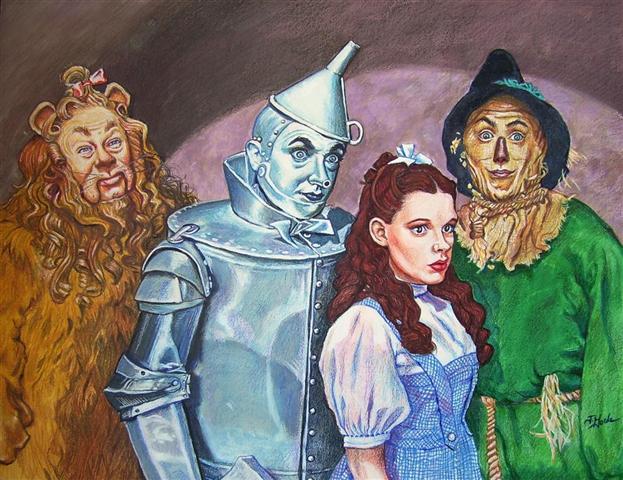 623x480 Jay Goede Wizard Of Oz Cast - Wizard Of Oz Painting