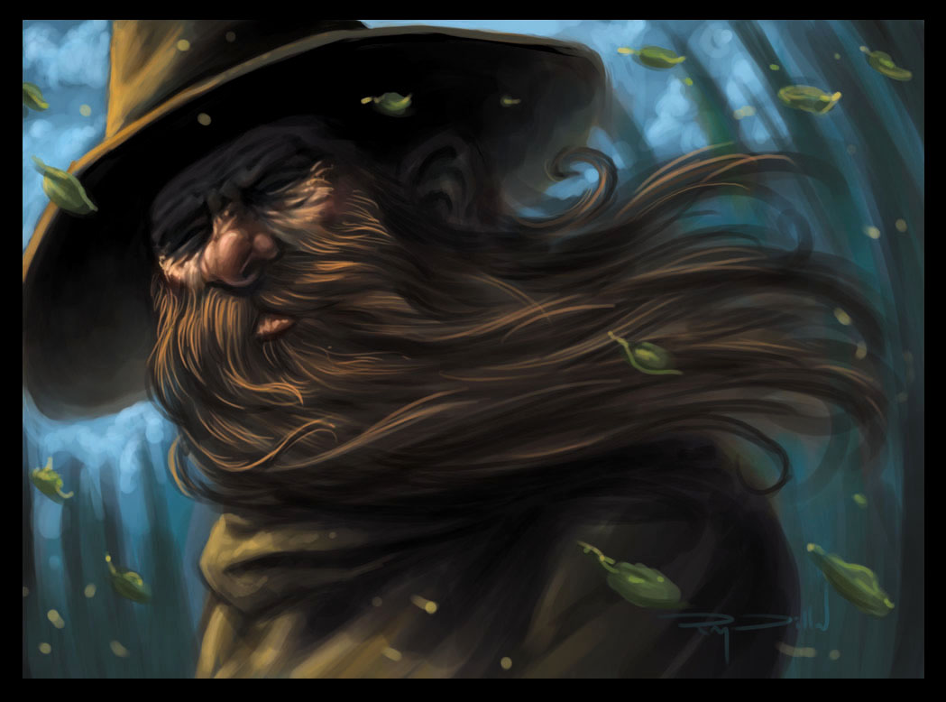 1049x778 Sketchbook Sketch Paintings - Wizard Painting