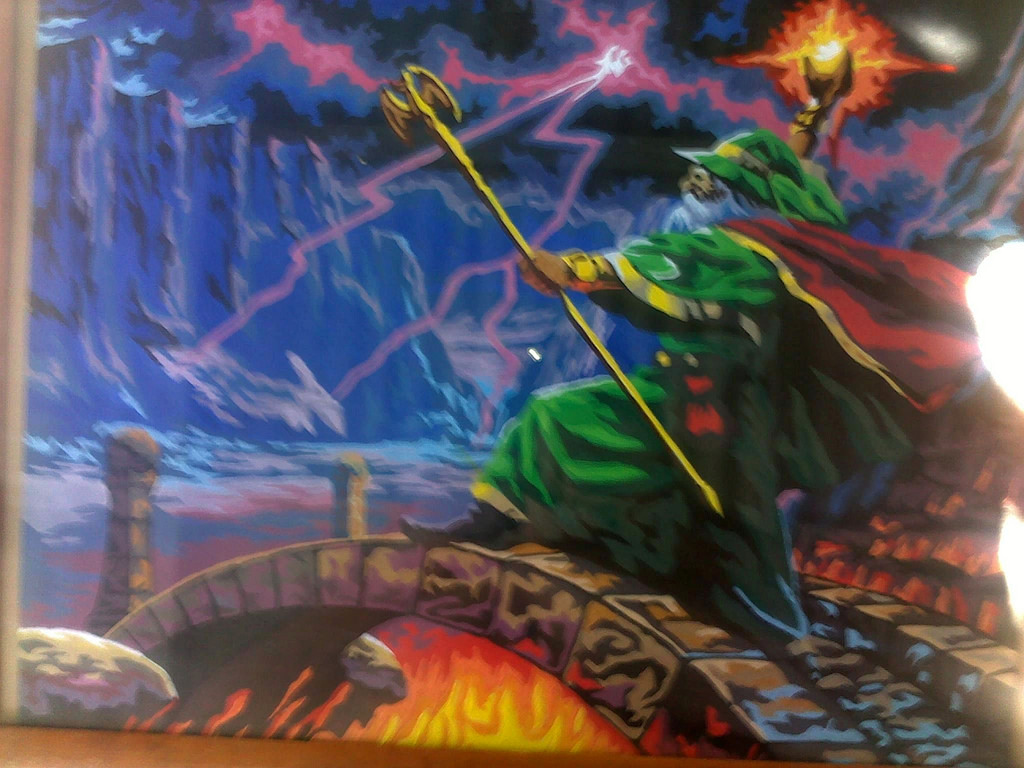 1024x768 Kim Harneys Wizard Painting 2010 Ckharney - Wizard Painting