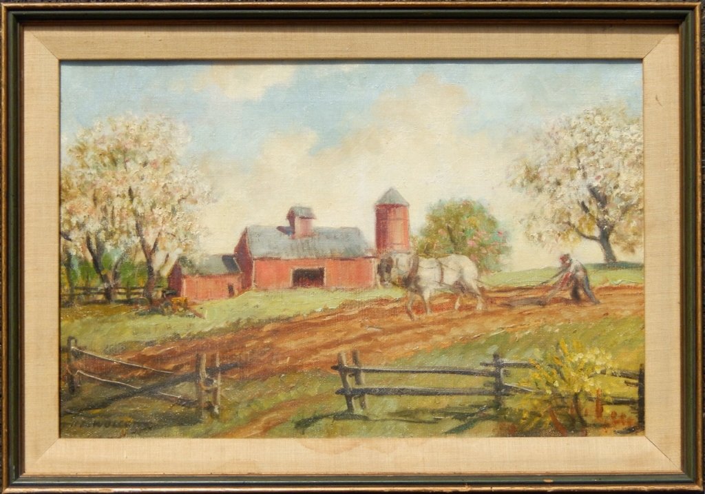 1024x717 Harold) C. Wolcott Oil On Canvas - Wolcott Painting