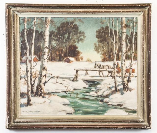 640x542 Howard Wolcott Original Acrylic Landscape Painting - Wolcott Painting