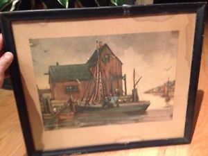 300x225 Original Water Color Painting By Harold C. Wolcott Ebay - Wolcott Painting