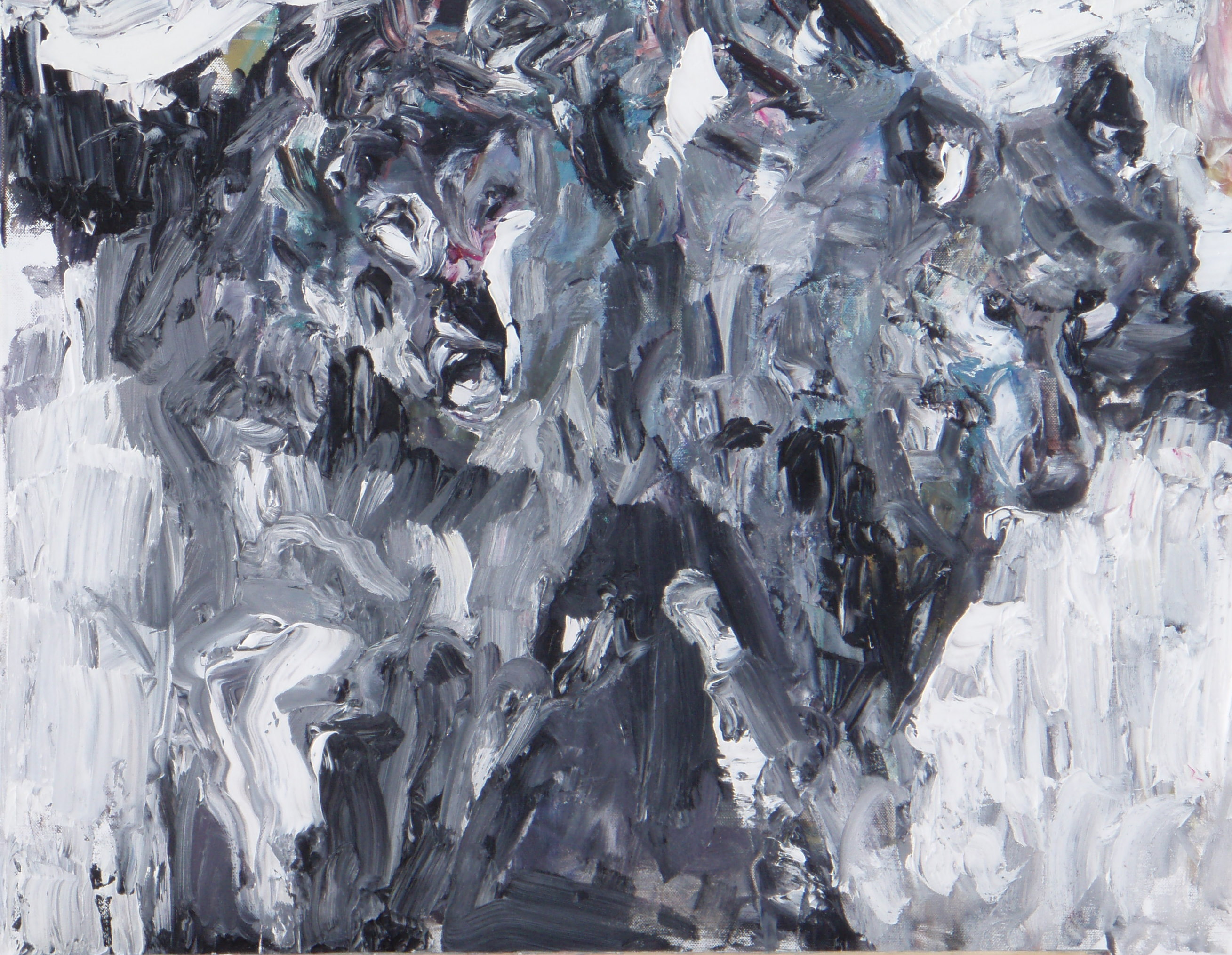 2618x2029 Expressive Abstract Paintings - Wolf Abstract Painting