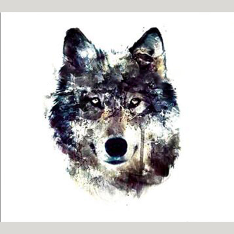 Wolf Abstract Painting at PaintingValley.com | Explore collection of ...