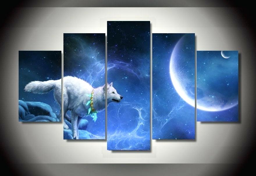 880x604 Wolf Canvas Paintings Easy Acrylic Painting On Canvas Wolves - Wolf Canvas Painting