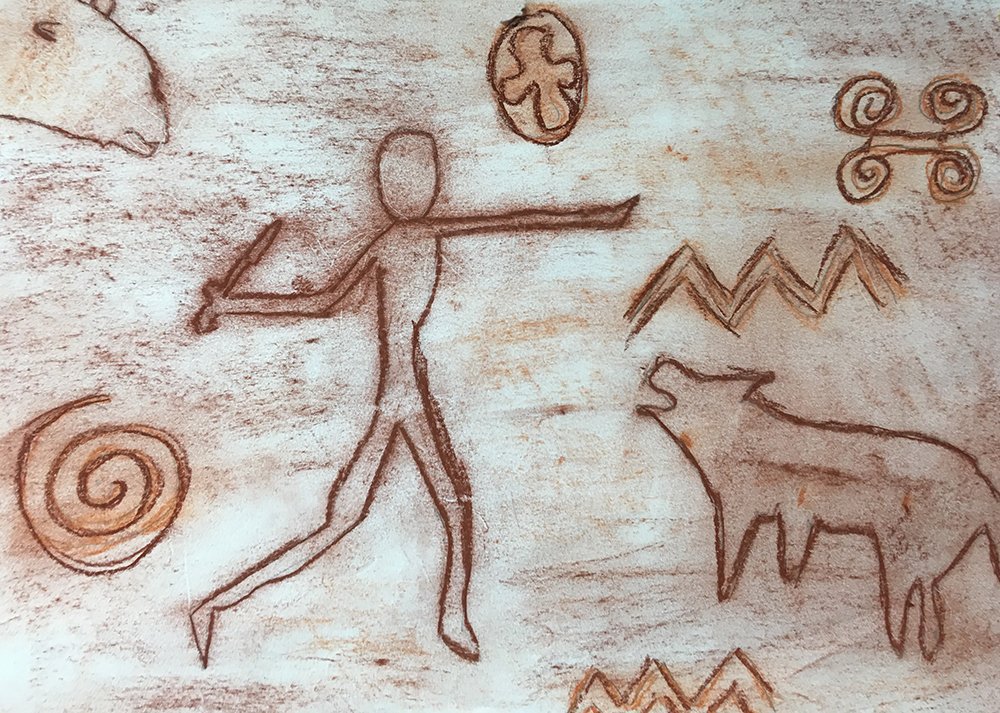 1000x713 King Edward's School On Twitter Yr 5 Are Reading Wolf Brother By - Wolf Cave Painting