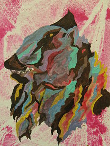 225x300 Wolf Cave Paintings - Wolf Cave Painting