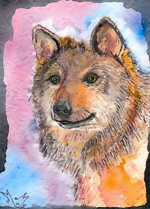 216x300 Wolf Cave Paintings Fine Art America - Wolf Cave Painting