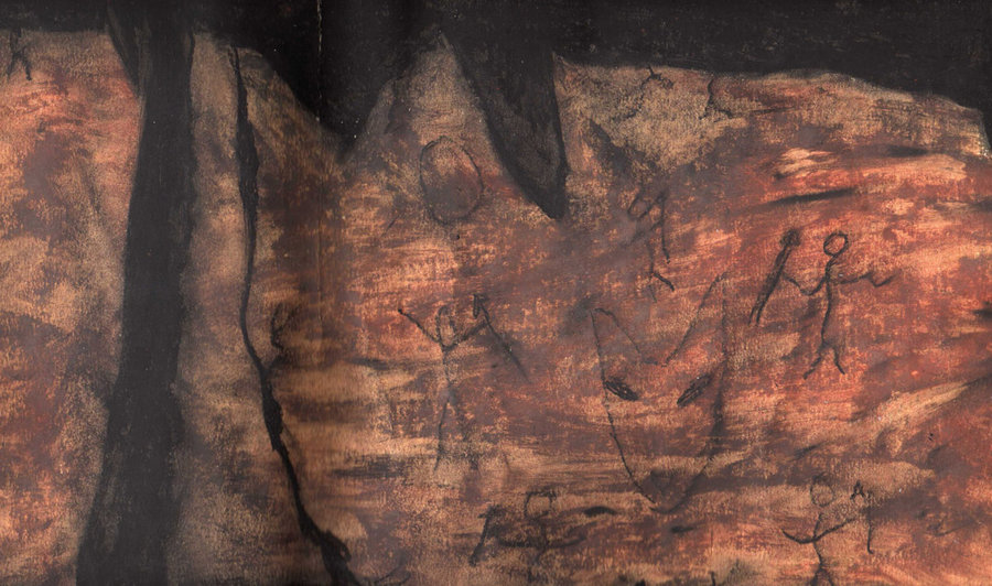 900x532 Cave Paintings By Wolf - Wolf Cave Painting