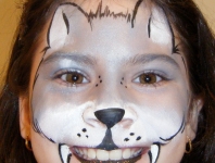 Wolf Face Painting at PaintingValley.com | Explore collection of Wolf ...