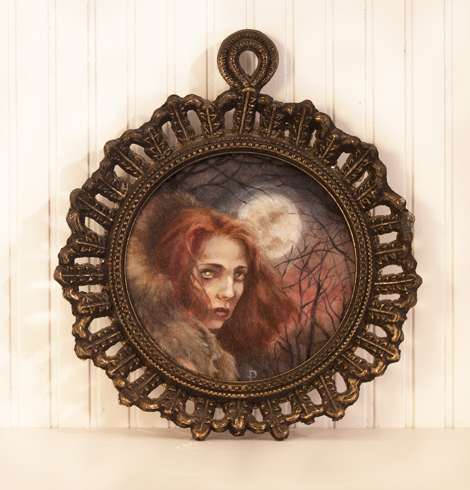 960x1000 Wolf Girl - Wolf Girl Painting