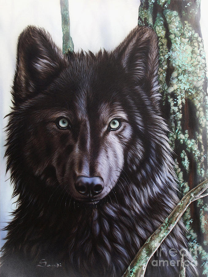 Wolf Head Painting At PaintingValley.com | Explore Collection Of Wolf ...